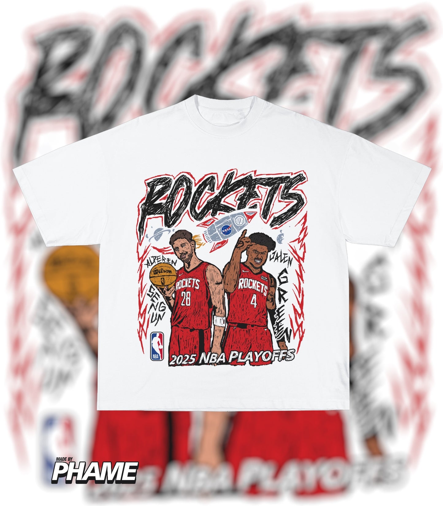 Rockets Playoff Tee - White