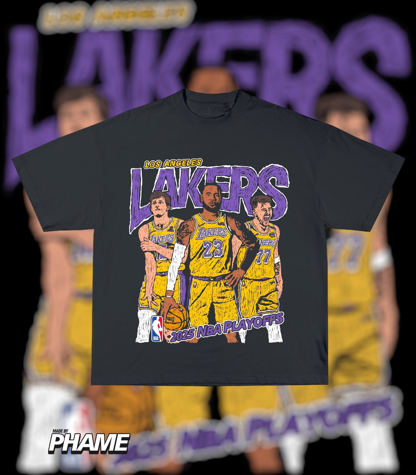 Lakers Playoff Tee - Black