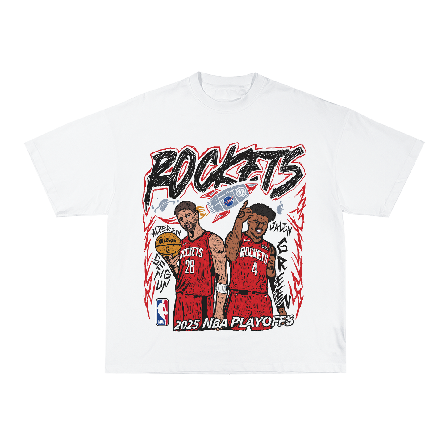 Rockets Playoff Tee - White
