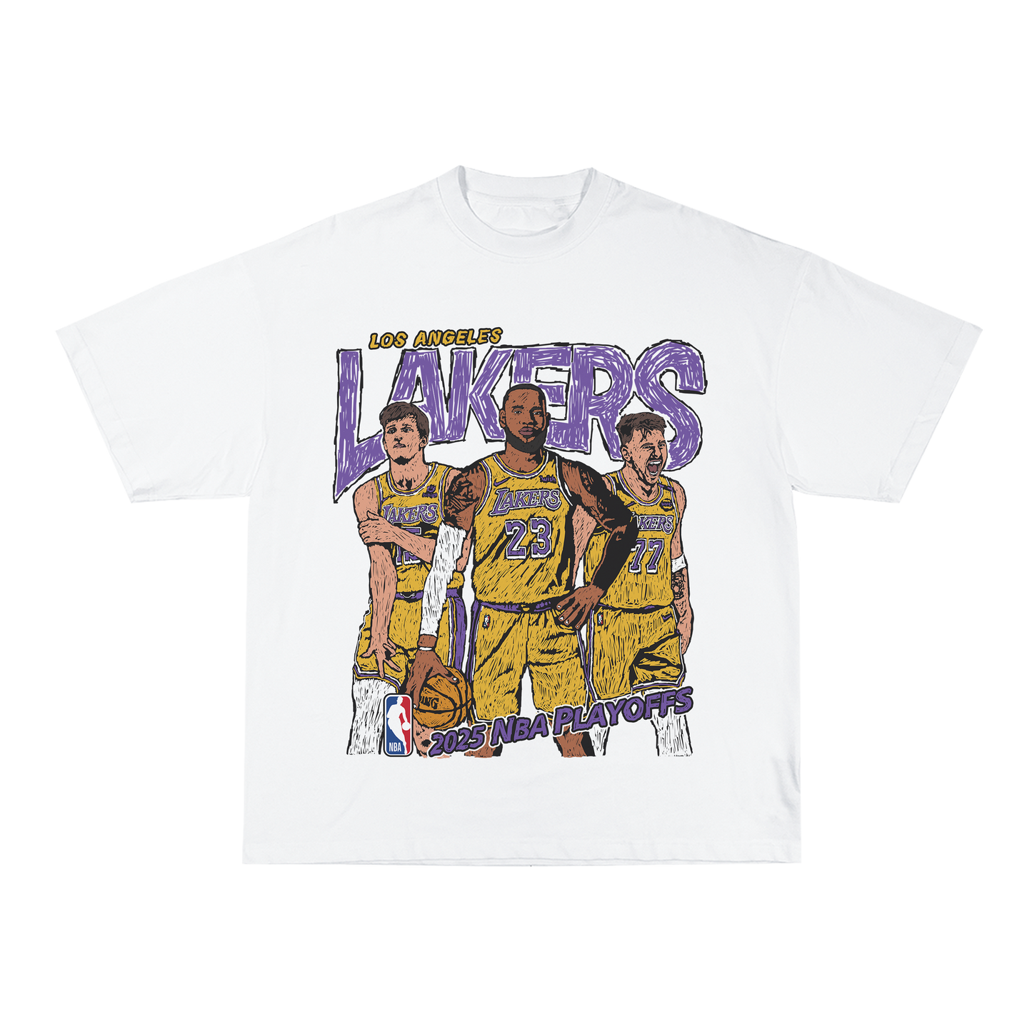 Lakers Playoff Tee - White