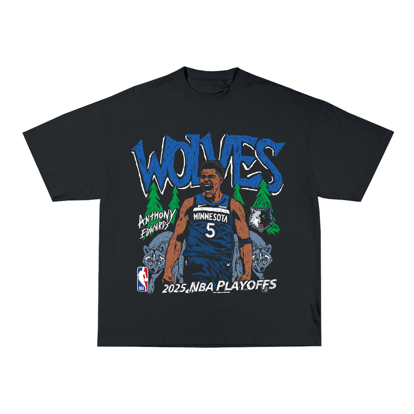 Wolves Playoff Tee - Black