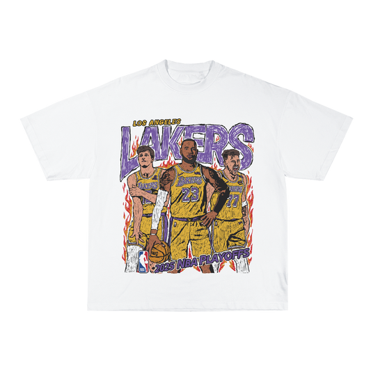 Lakers Playoff Tee - White Flame