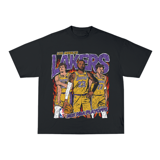 Lakers Playoff Tee - Black Flame