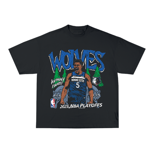 Wolves Playoff Tee - Black